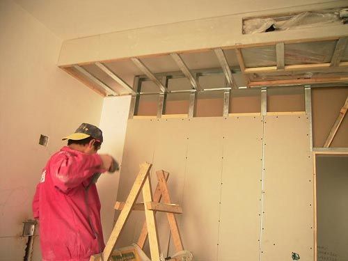 松江辦公室吊頂泗涇石膏板隔斷吊頂產品圖片,松江辦公室吊頂泗涇石膏板隔斷吊頂產品相冊 - 上海宏建建筑裝飾工程 - 九正